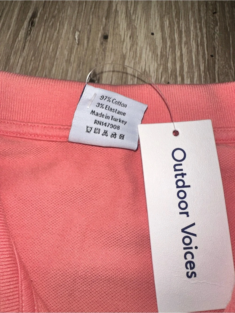 Outdoor‎ Voices  Coral Pink Polo Mini Dress Medium